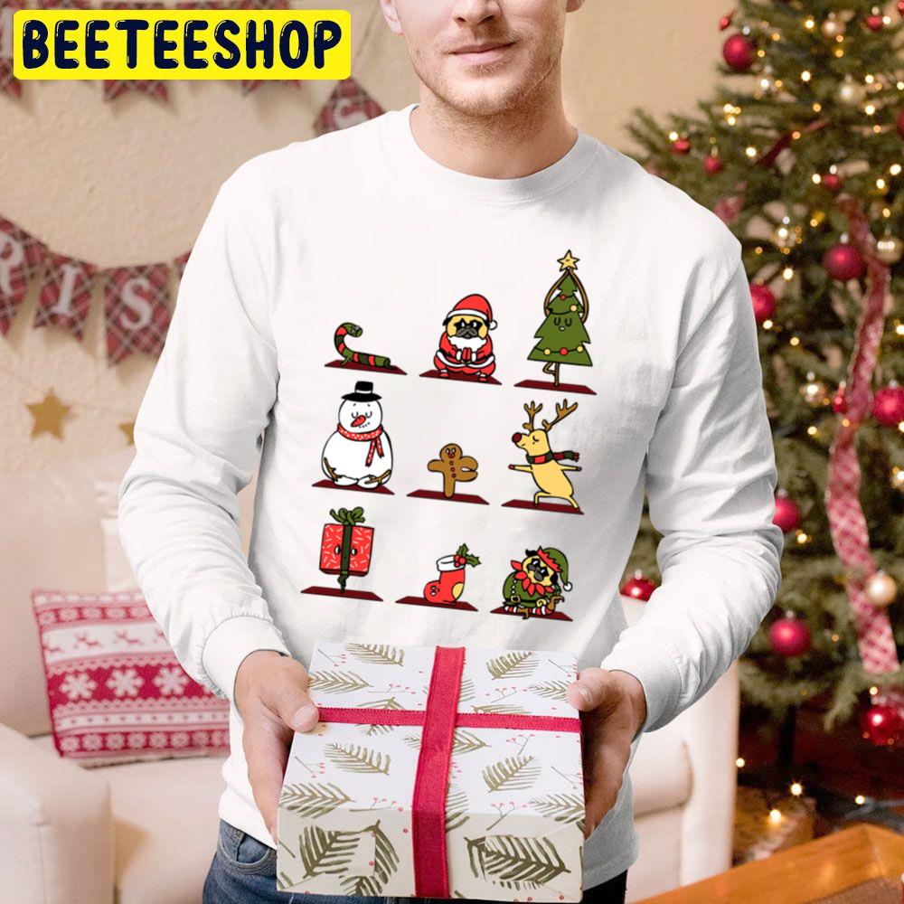 Cute Icon Christmas Yoga Trending Unisex Hoodie Cute Icon Christmas Yoga Trending Unisex Hoodie