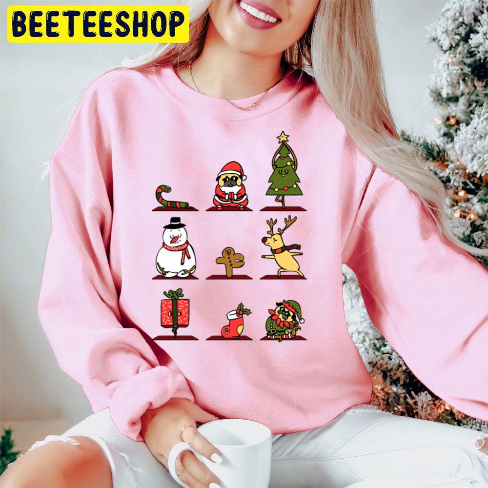 Cute Icon Christmas Yoga Trending Unisex Hoodie Cute Icon Christmas Yoga Trending Unisex Hoodie