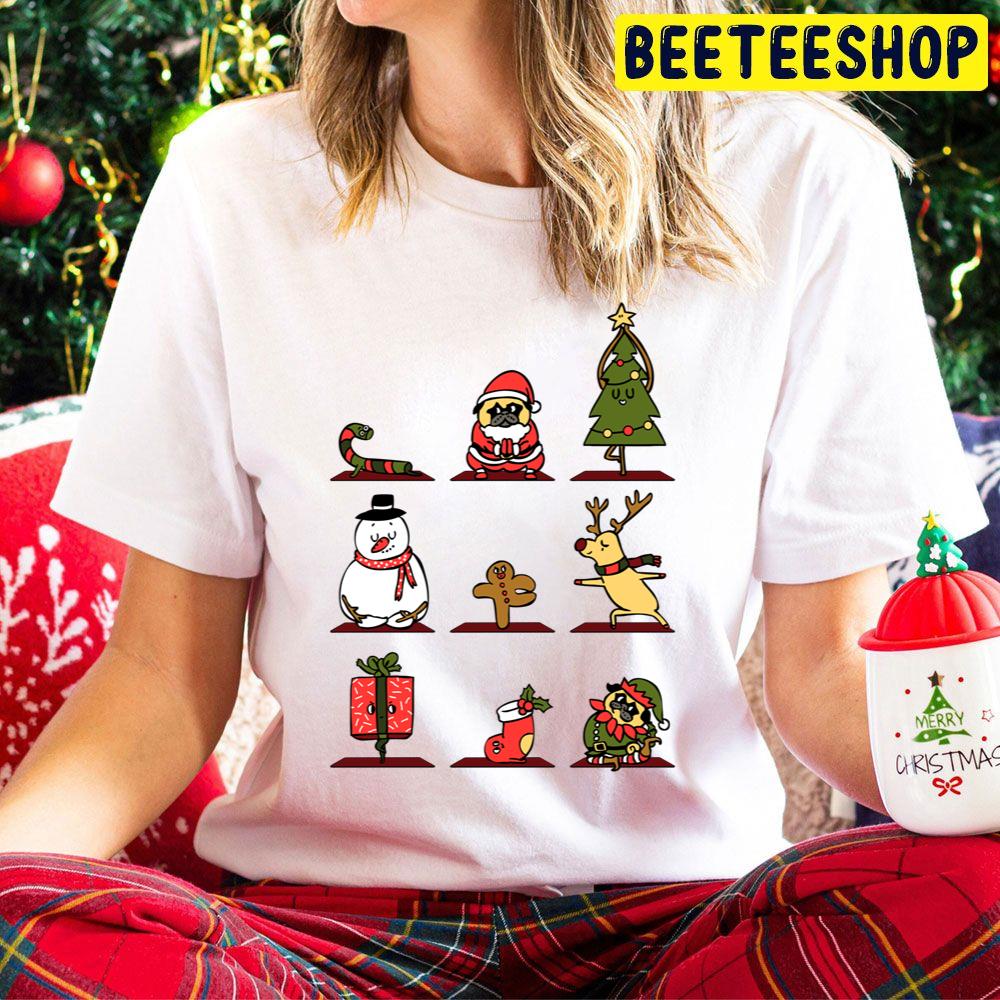 Cute Icon Christmas Yoga Trending Unisex Hoodie Cute Icon Christmas Yoga Trending Unisex Hoodie