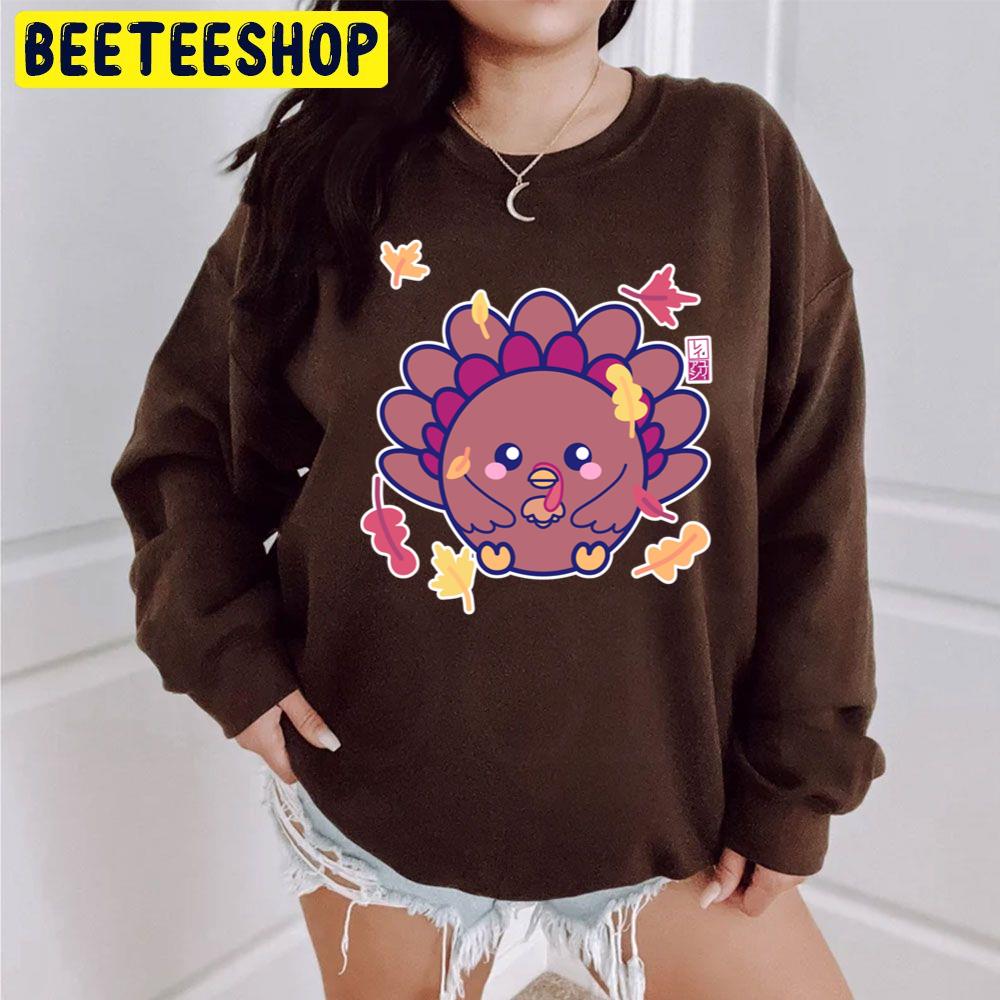 Cute Kawaii Thanksgiving Turkey Trending Unisex Sweatshirt Cute Kawaii Thanksgiving Turkey Trending Unisex Sweatshirt