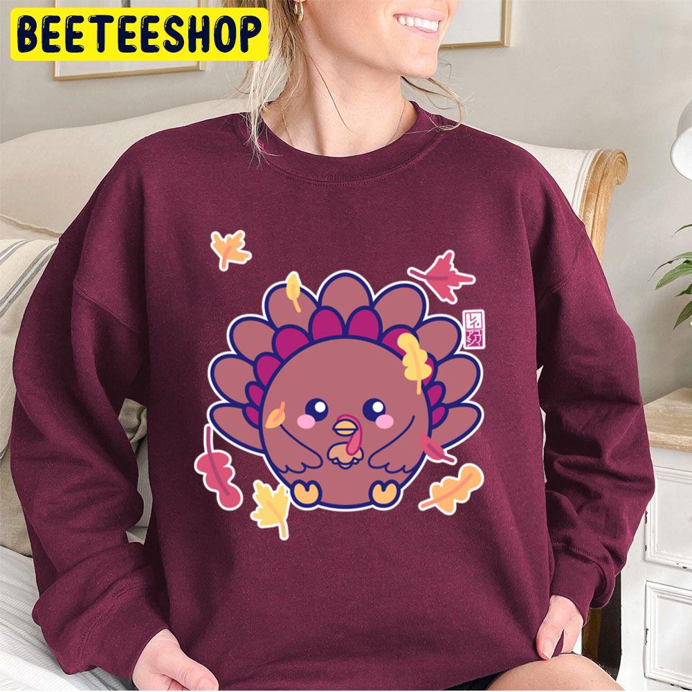 Cute Kawaii Thanksgiving Turkey Trending Unisex Sweatshirt Cute Kawaii Thanksgiving Turkey Trending Unisex Sweatshirt