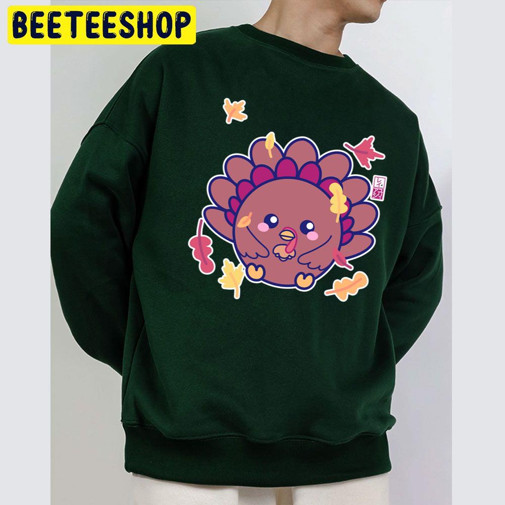 Cute Kawaii Thanksgiving Turkey Trending Unisex Sweatshirt Cute Kawaii Thanksgiving Turkey Trending Unisex Sweatshirt