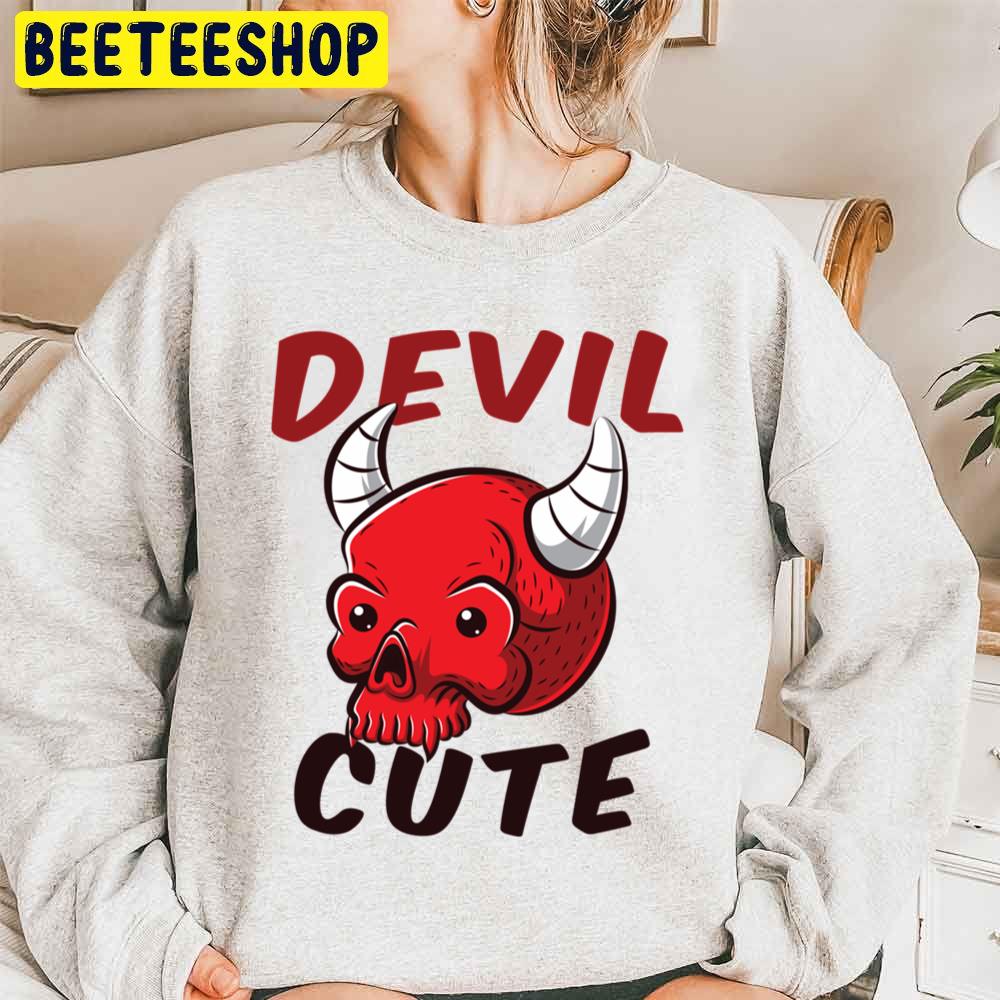 Cute Little Devil Cartoon Trending Unisex Sweatshirt Cute Little Devil Cartoon Trending Unisex Sweatshirt