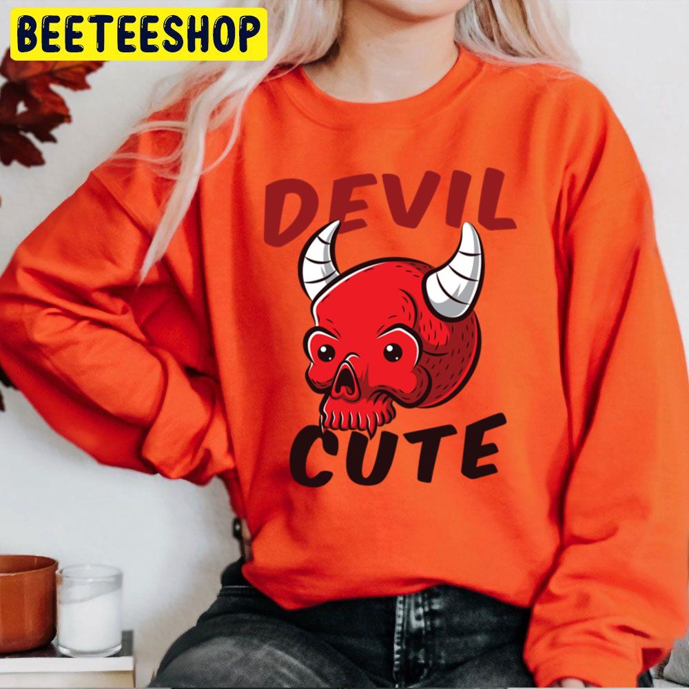 Cute Little Devil Cartoon Trending Unisex Sweatshirt Cute Little Devil Cartoon Trending Unisex Sweatshirt