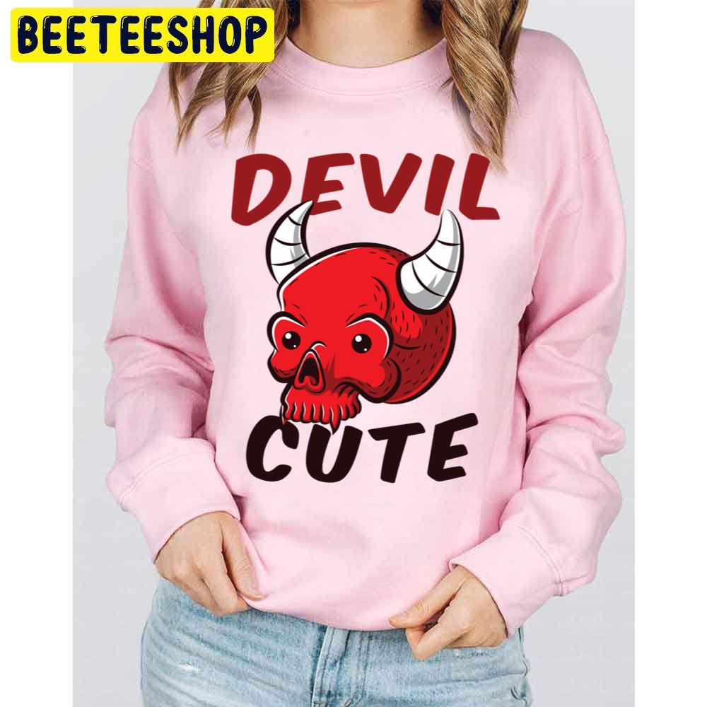 Cute Little Devil Cartoon Trending Unisex Sweatshirt Cute Little Devil Cartoon Trending Unisex Sweatshirt
