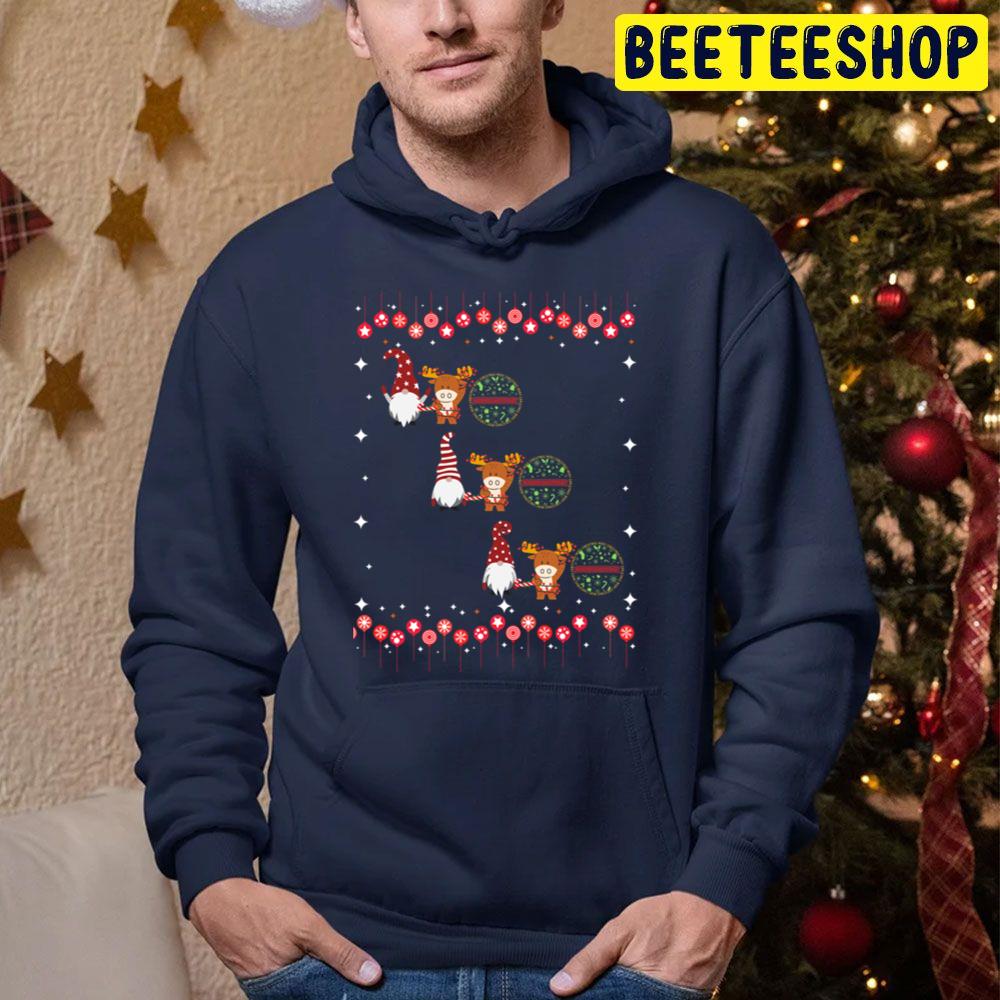 Cute Moose Ho Ho Ho Merry Chiristmas Trending Unisex Hoodie Cute Moose Ho Ho Ho Merry Chiristmas Trending Unisex Hoodie