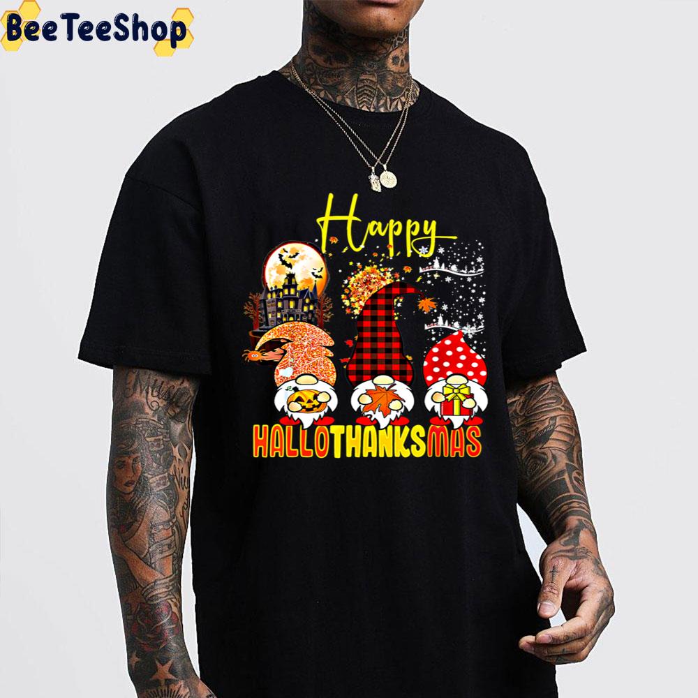 Cute Pattern Gnomes Happy Hallothanksmas Trending Unisex Sweatshirt Cute Pattern Gnomes Happy Hallothanksmas Trending Unisex Sweatshirt