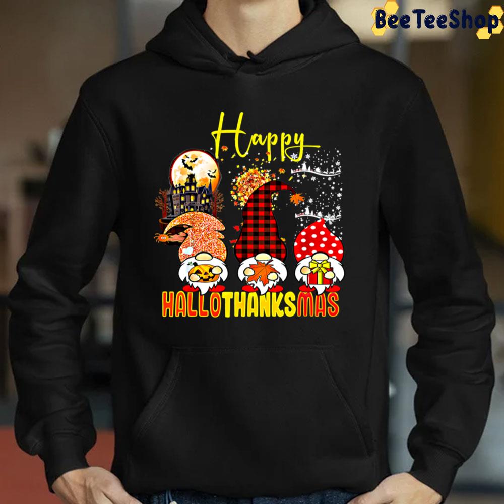 Cute Pattern Gnomes Happy Hallothanksmas Trending Unisex Sweatshirt Cute Pattern Gnomes Happy Hallothanksmas Trending Unisex Sweatshirt