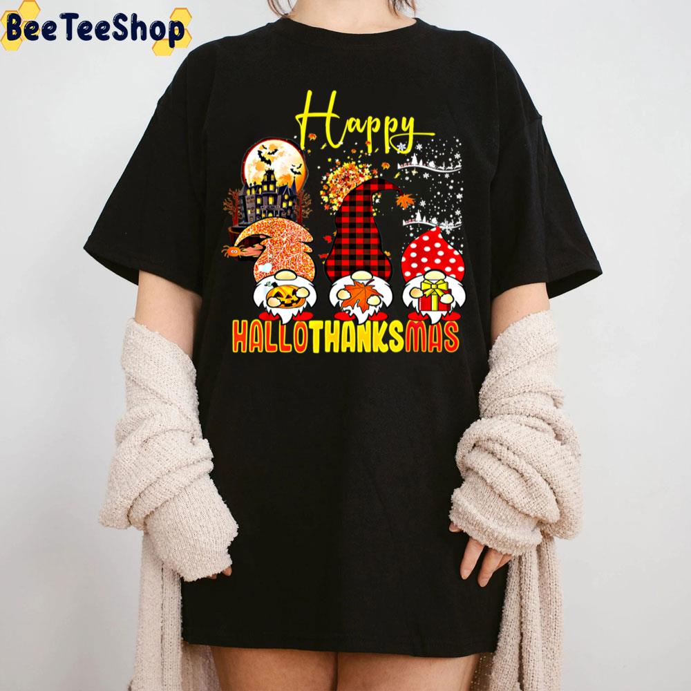 Cute Pattern Gnomes Happy Hallothanksmas Trending Unisex Sweatshirt Cute Pattern Gnomes Happy Hallothanksmas Trending Unisex Sweatshirt