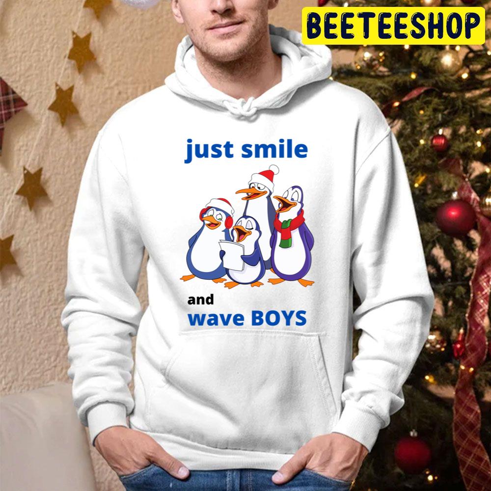 Cute Penguin Just Smile And Wave Boys Trending Unisex Hoodie Cute Penguin Just Smile And Wave Boys Trending Unisex Hoodie