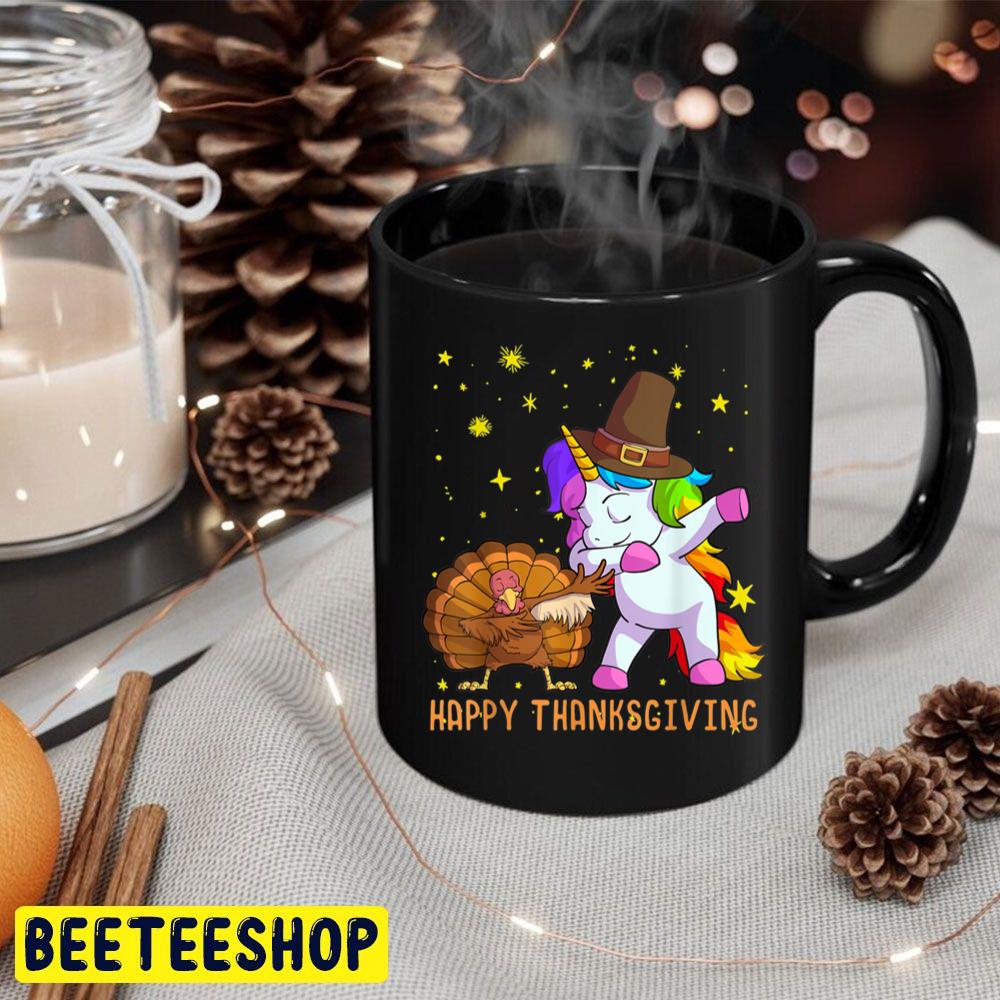 Cute Unicorn And Turley Dabbing Thanksgiving Trending Unisex Hoodie Cute Unicorn And Turley Dabbing Thanksgiving Trending Unisex Hoodie