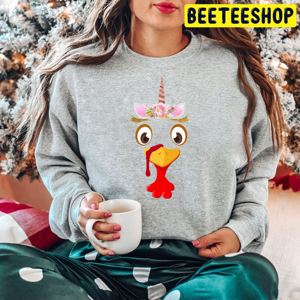 Cute Unicorn Turkey Funny Halloween Thanksgiving Trending Unisex Hoodie Cute Unicorn Turkey Funny Halloween Thanksgiving Trending Unisex Hoodie