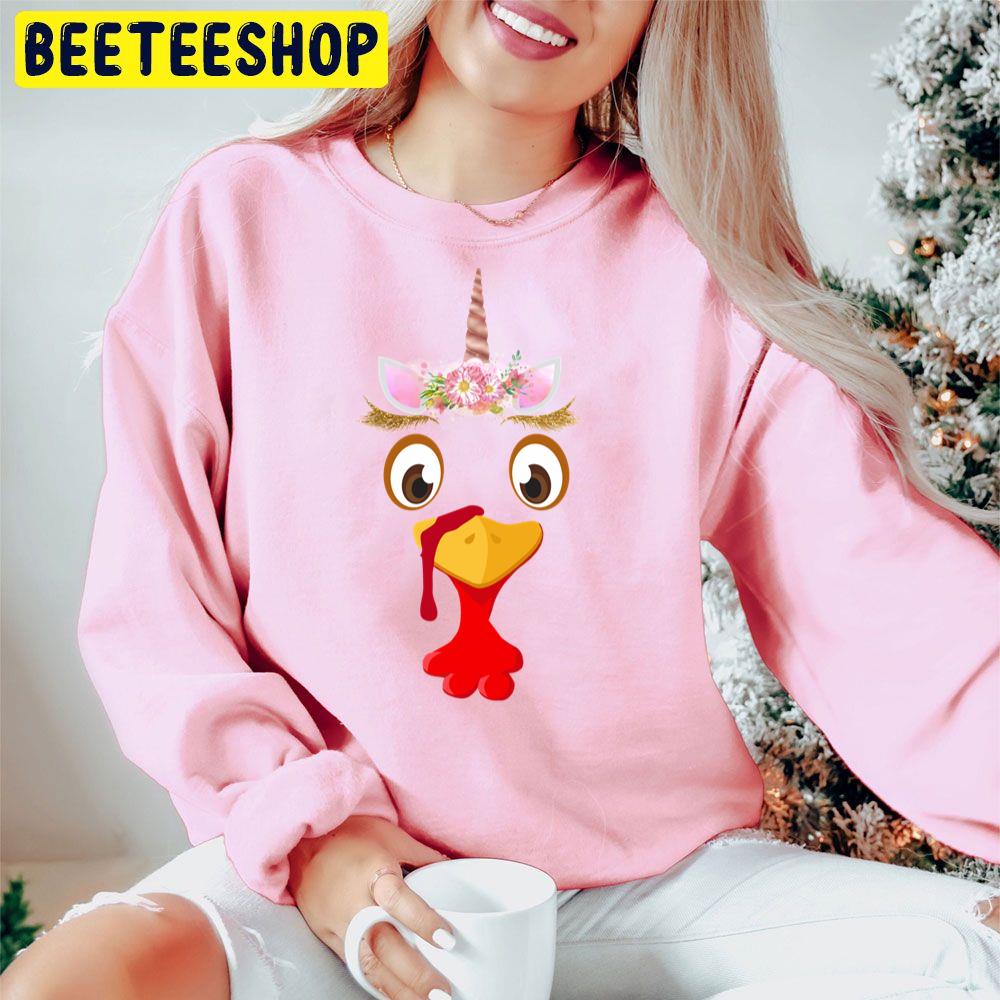 Cute Unicorn Turkey Funny Halloween Thanksgiving Trending Unisex Hoodie Cute Unicorn Turkey Funny Halloween Thanksgiving Trending Unisex Hoodie