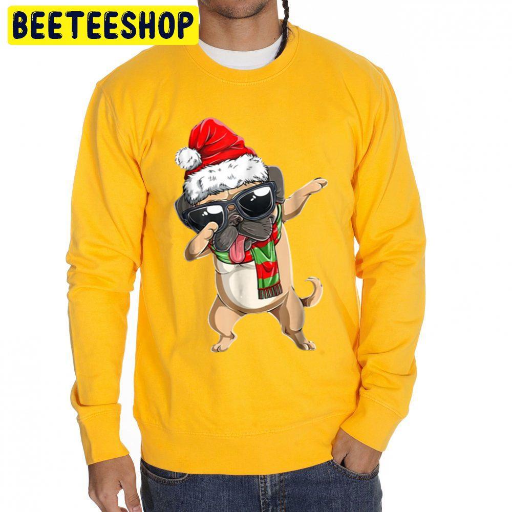 Dabbing Puppy Santa Hat Dog Lover Trending Unisex Sweatshirt Dabbing Puppy Santa Hat Dog Lover Trending Unisex Sweatshirt