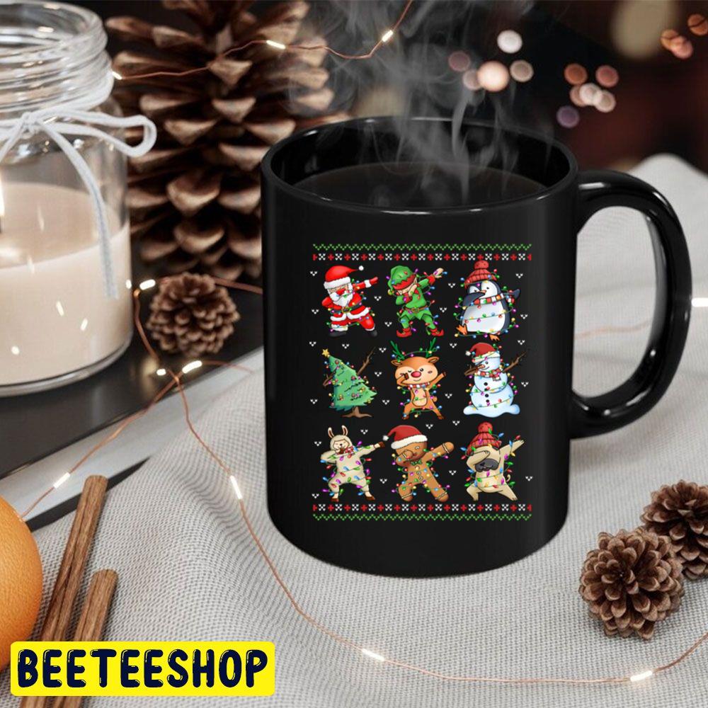 Dabbing Santa Elf Friends Knit Xmas Christmas Trending Unisex Hoodie Dabbing Santa Elf Friends Knit Xmas Christmas Trending Unisex Hoodie