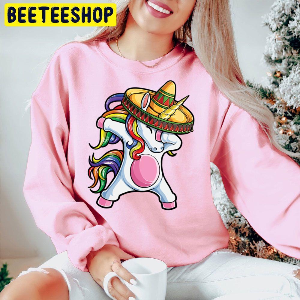 Dabbing Unicorn Cinco De Mayo Rainbow Trending Unisex Hoodie Dabbing Unicorn Cinco De Mayo Rainbow Trending Unisex Hoodie