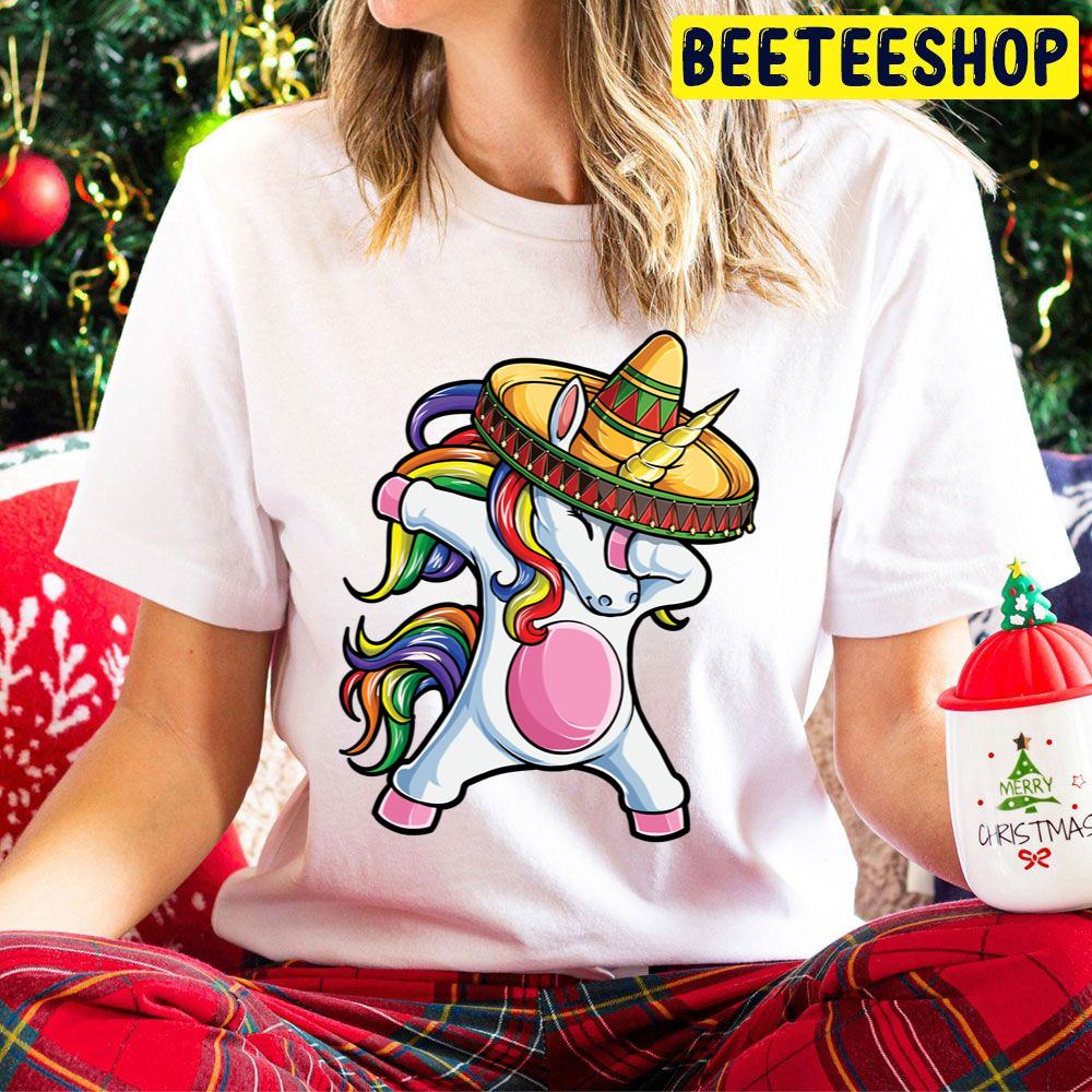 Dabbing Unicorn Cinco De Mayo Rainbow Trending Unisex Hoodie Dabbing Unicorn Cinco De Mayo Rainbow Trending Unisex Hoodie