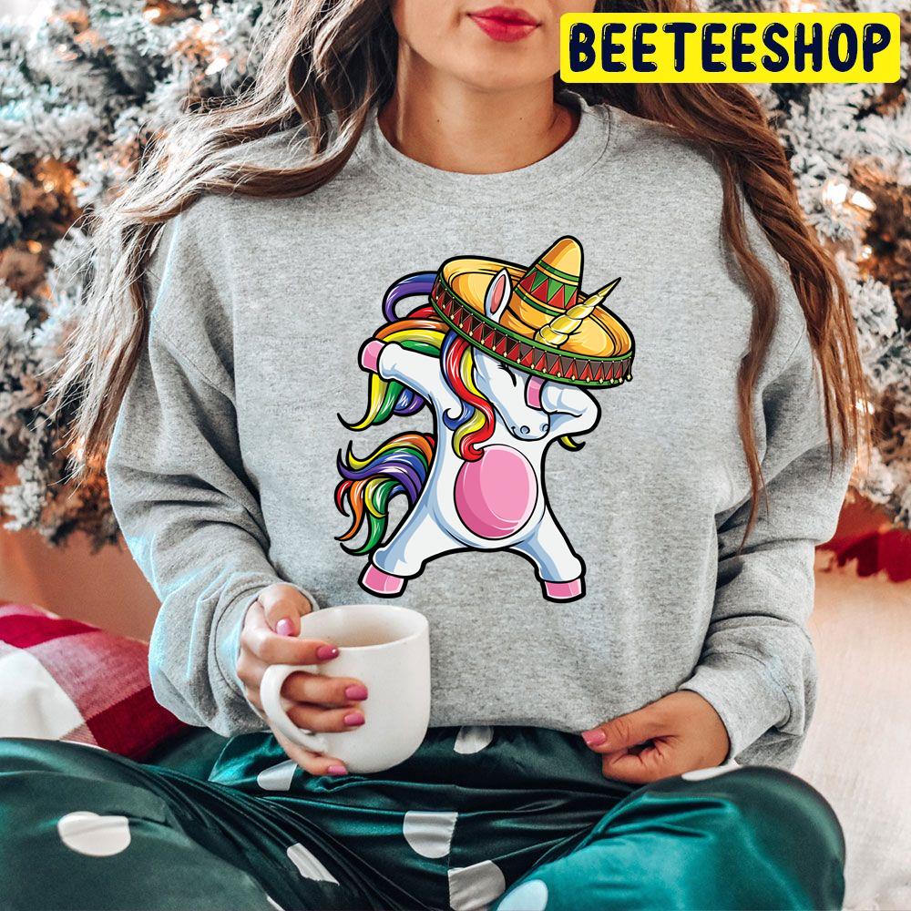 Dabbing Unicorn Cinco De Mayo Rainbow Trending Unisex Hoodie Dabbing Unicorn Cinco De Mayo Rainbow Trending Unisex Hoodie