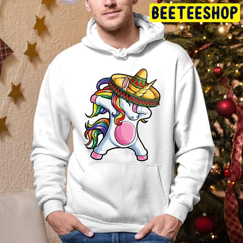 Dabbing Unicorn Cinco De Mayo Rainbow Trending Unisex Hoodie Dabbing Unicorn Cinco De Mayo Rainbow Trending Unisex Hoodie