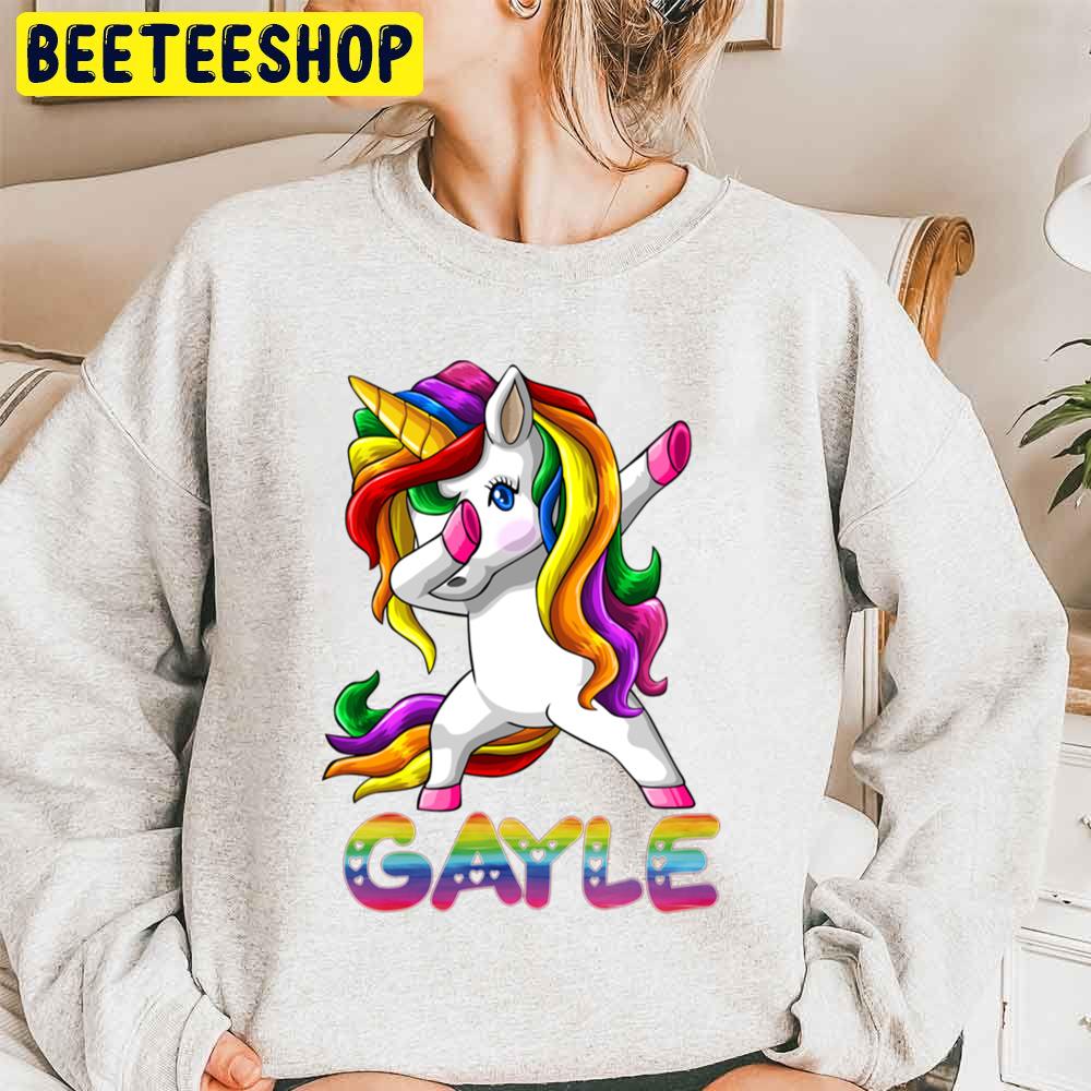 Dabbing Unicorn Gayle Trending Unisex Sweatshirt Dabbing Unicorn Gayle Trending Unisex Sweatshirt