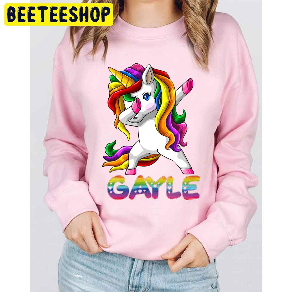 Dabbing Unicorn Gayle Trending Unisex Sweatshirt Dabbing Unicorn Gayle Trending Unisex Sweatshirt