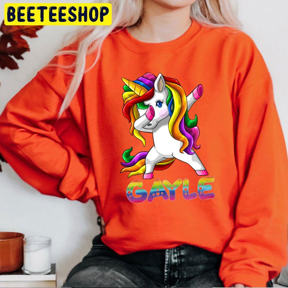 Dabbing Unicorn Gayle Trending Unisex Sweatshirt Dabbing Unicorn Gayle Trending Unisex Sweatshirt