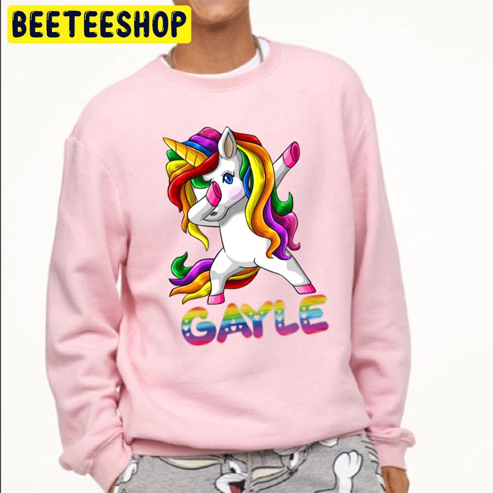 Dabbing Unicorn Gayle Trending Unisex Sweatshirt Dabbing Unicorn Gayle Trending Unisex Sweatshirt