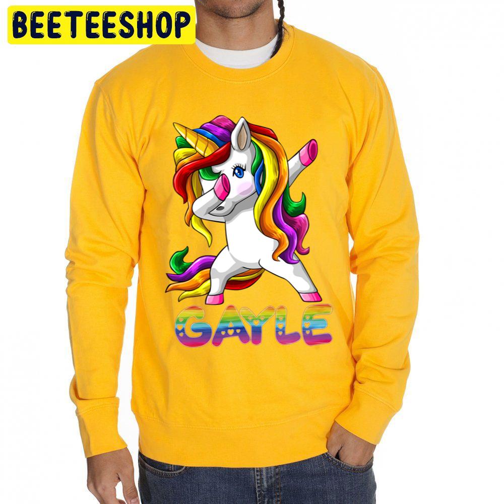 Dabbing Unicorn Gayle Trending Unisex Sweatshirt Dabbing Unicorn Gayle Trending Unisex Sweatshirt