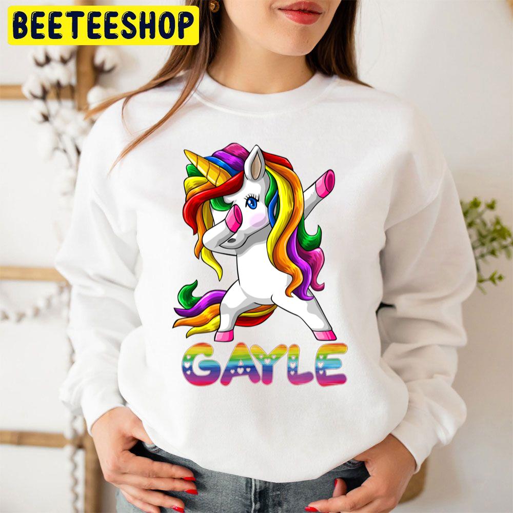 Dabbing Unicorn Gayle Trending Unisex Sweatshirt Dabbing Unicorn Gayle Trending Unisex Sweatshirt