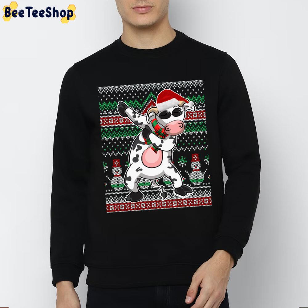 Dairy Cow Knit Pattern Christmas Trending Unisex Sweatshirt Dairy Cow Knit Pattern Christmas Trending Unisex Sweatshirt