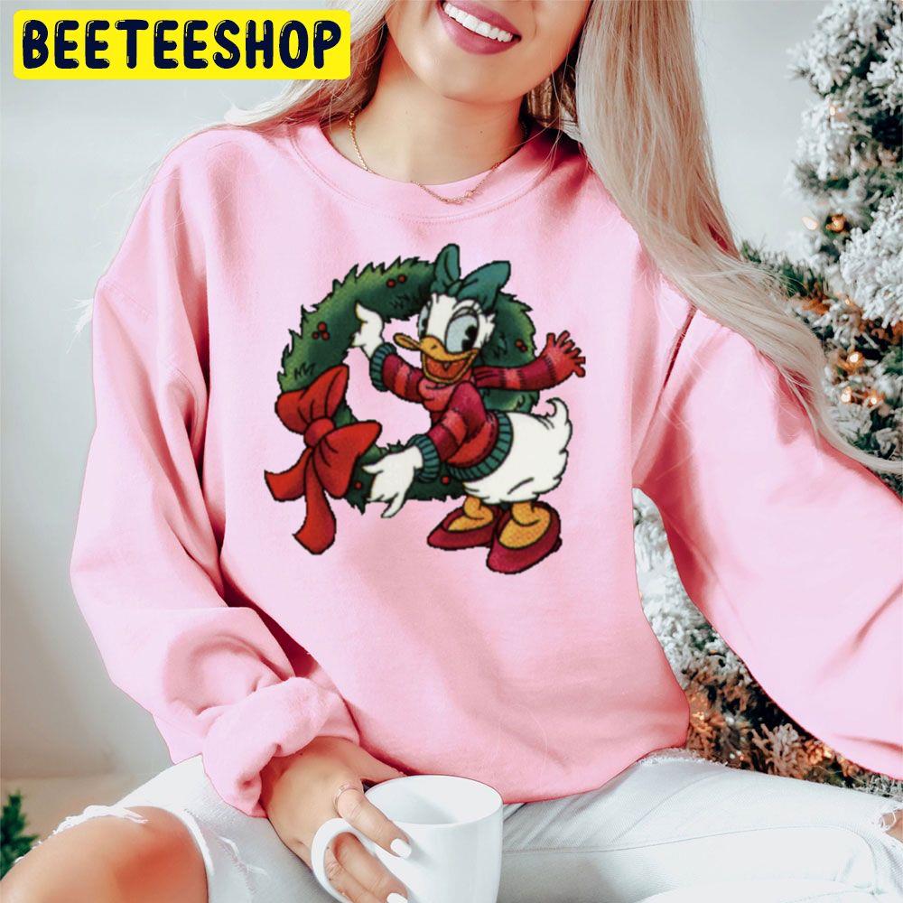 Daisy's Christmas Wreath Trending Unisex Hoodie Daisy's Christmas Wreath Trending Unisex Hoodie