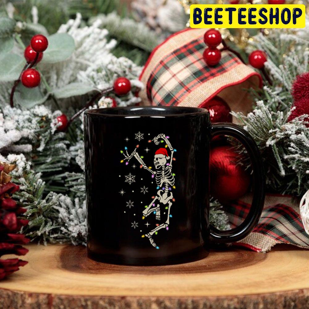 Dancing Skeleton Christmas Lights Trending Unisex Hoodie Dancing Skeleton Christmas Lights Trending Unisex Hoodie