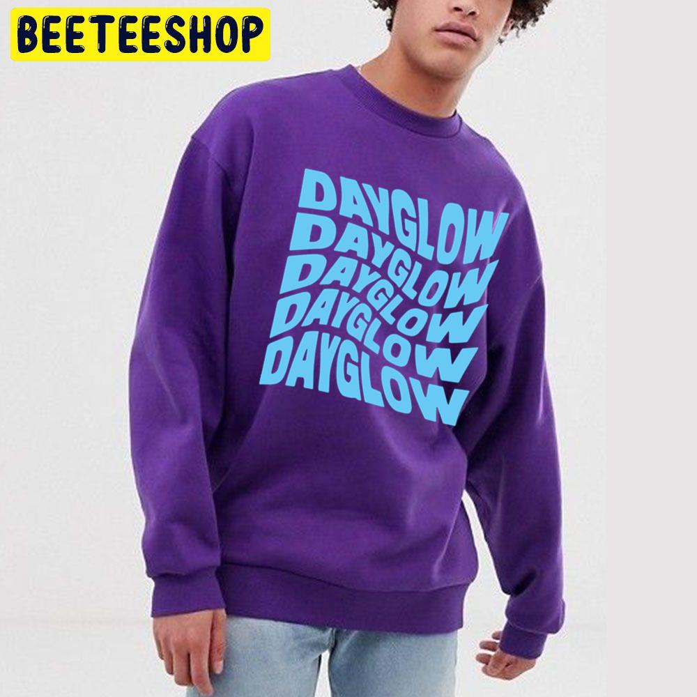 Dayglow Blue Text Art Trending Unisex Sweatshirt Dayglow Blue Text Art Trending Unisex Sweatshirt