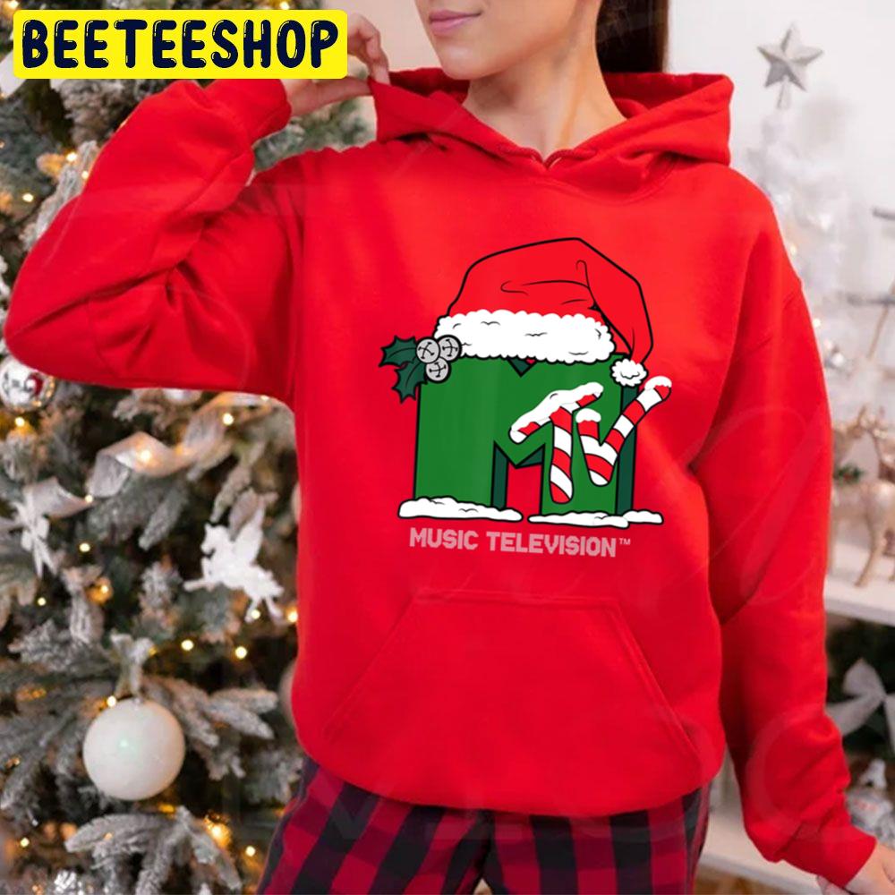 Dear Santa, I Want My Mtv With Santa Hat Christmas Trending Unisex Hoodie Dear Santa, I Want My Mtv With Santa Hat Christmas Trending Unisex Hoodie