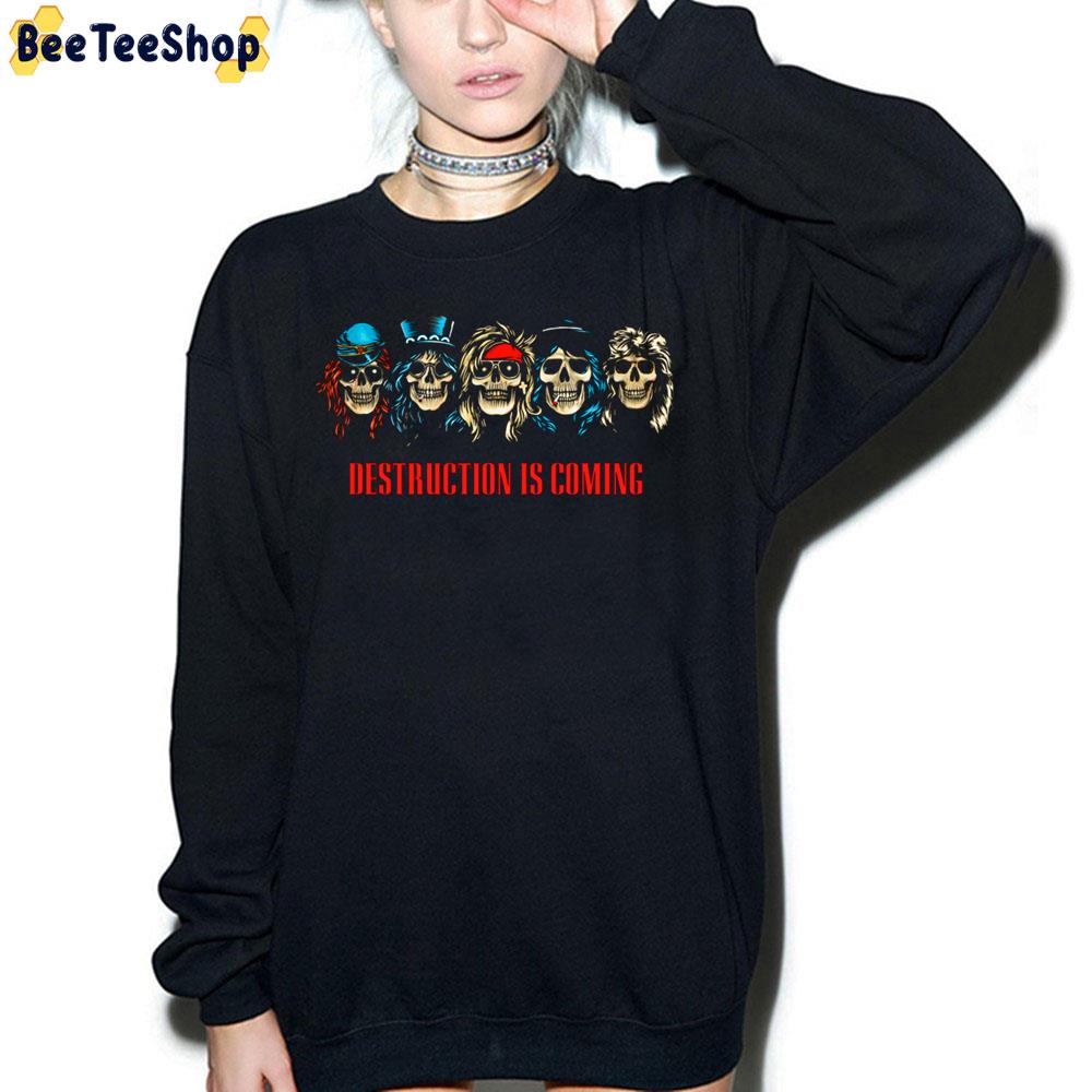 Destruction Is Coming G N R Merch Vintage Retro Trending Unisex Sweatshirt Destruction Is Coming G N R Merch Vintage Retro Trending Unisex Sweatshirt