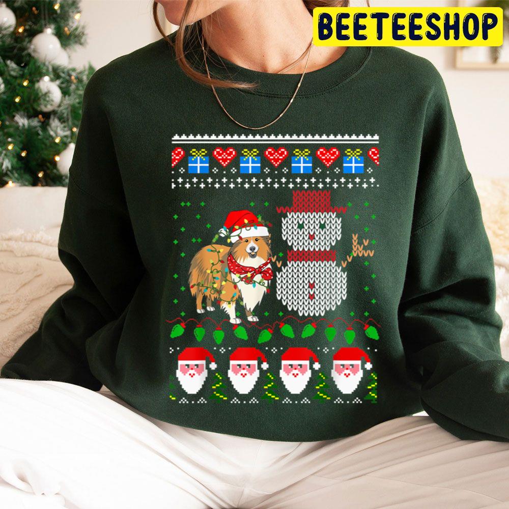 Dog And Snowman Christmas Lights Trending Unisex Hoodie Dog And Snowman Christmas Lights Trending Unisex Hoodie