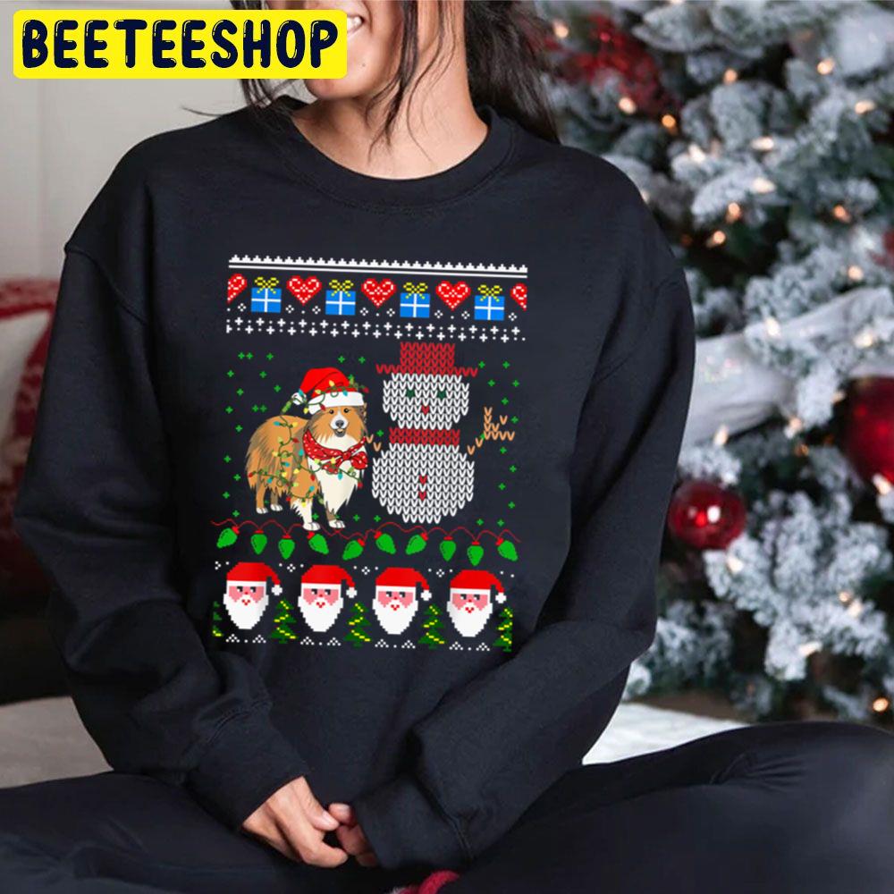 Dog And Snowman Christmas Lights Trending Unisex Hoodie Dog And Snowman Christmas Lights Trending Unisex Hoodie
