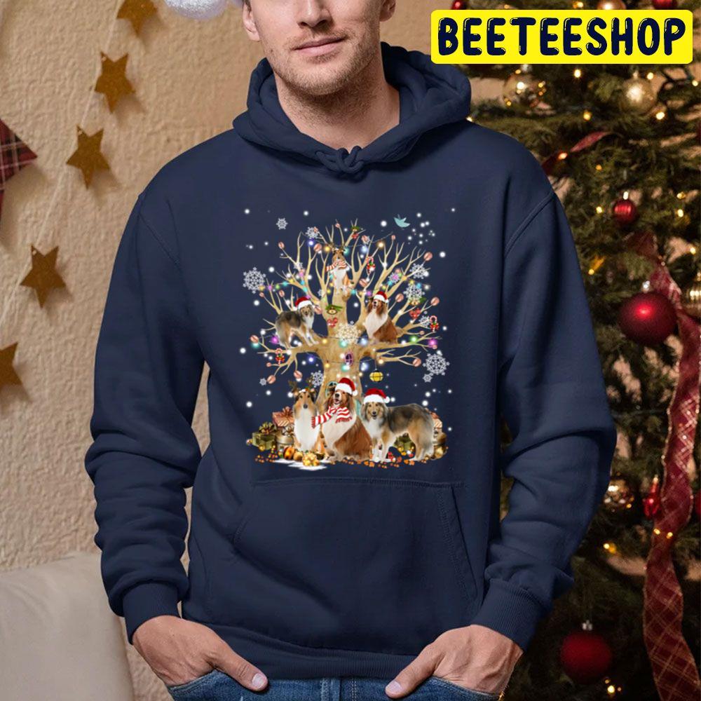 Dogs Tree Christmas Trending Unisex Hoodie Dogs Tree Christmas Trending Unisex Hoodie