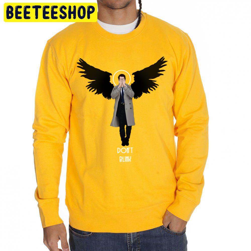 Don't Blink Weeping Angel Castiel Trending Unisex Sweatshirt Don't Blink Weeping Angel Castiel Trending Unisex Sweatshirt