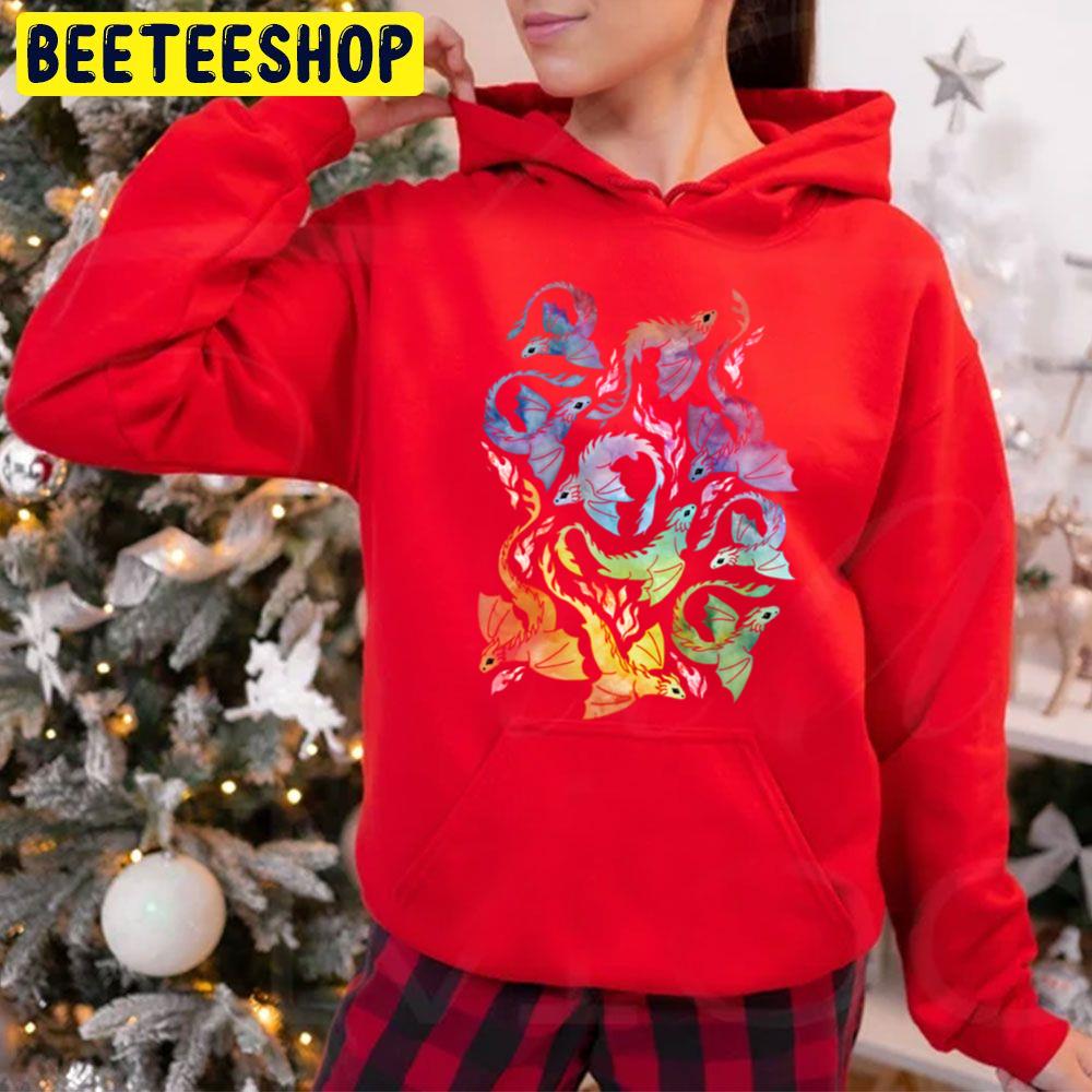 Dragon Fire Dark Rainbow Trending Unisex Hoodie Dragon Fire Dark Rainbow Trending Unisex Hoodie