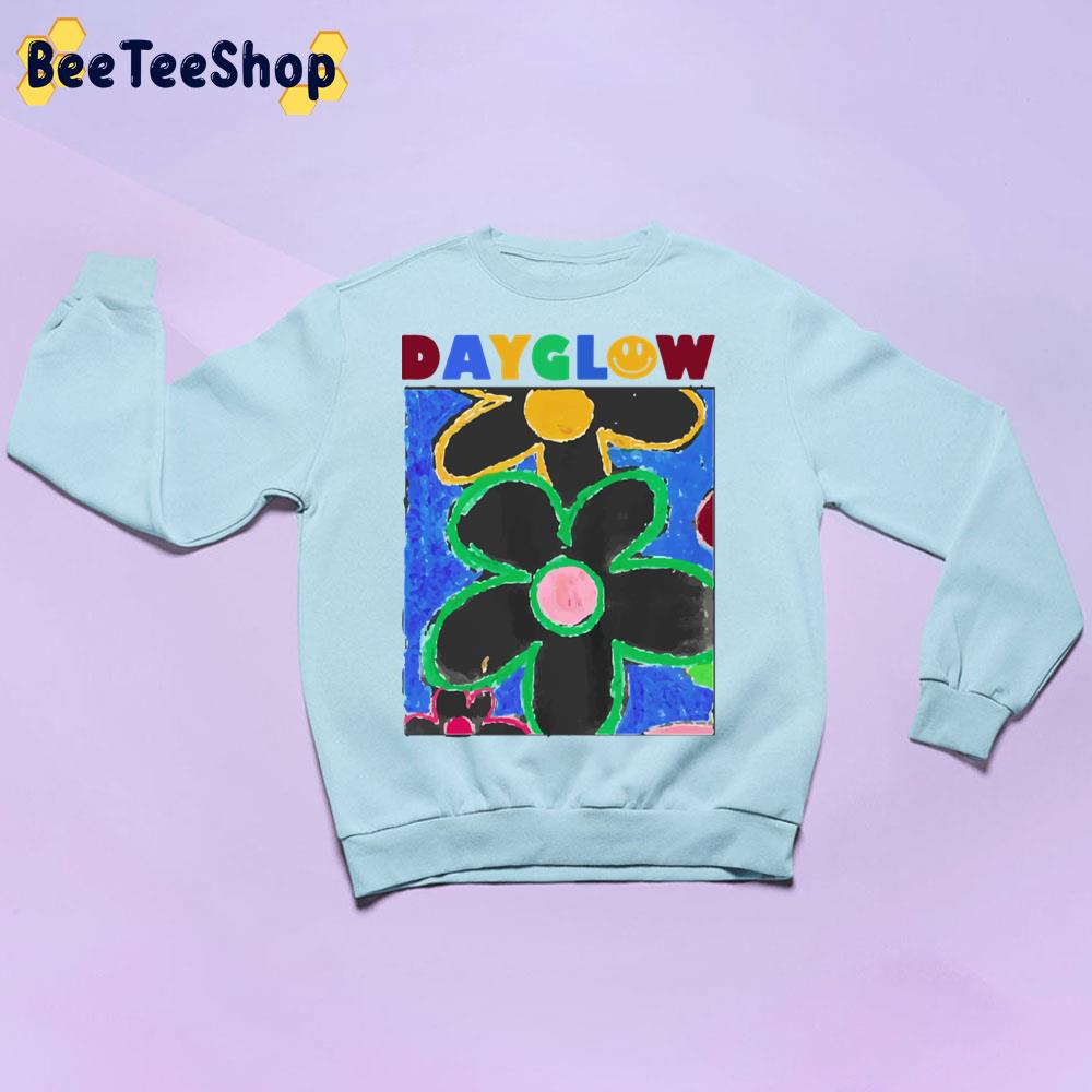 Draw Flower Dayglow Trending Unisex Sweatshirt Draw Flower Dayglow Trending Unisex Sweatshirt