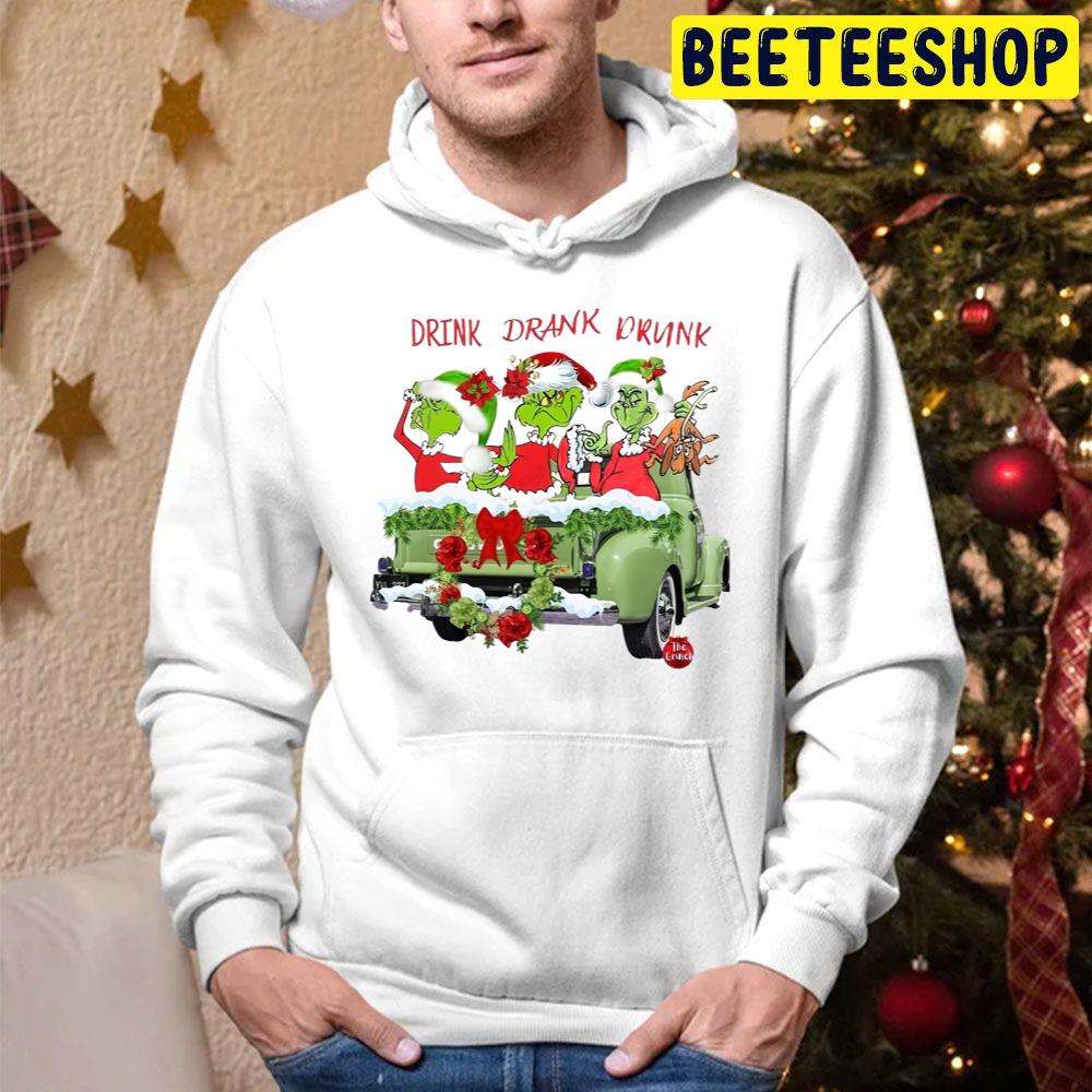 Drink Drank Drunk Grinch Christmas Trending Unisex Hoodie Drink Drank Drunk Grinch Christmas Trending Unisex Hoodie