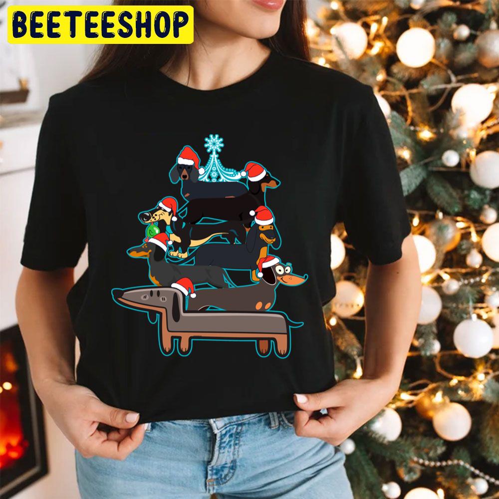 Duchshund Dog Christmas Tree Trending Unisex Hoodie Duchshund Dog Christmas Tree Trending Unisex Hoodie