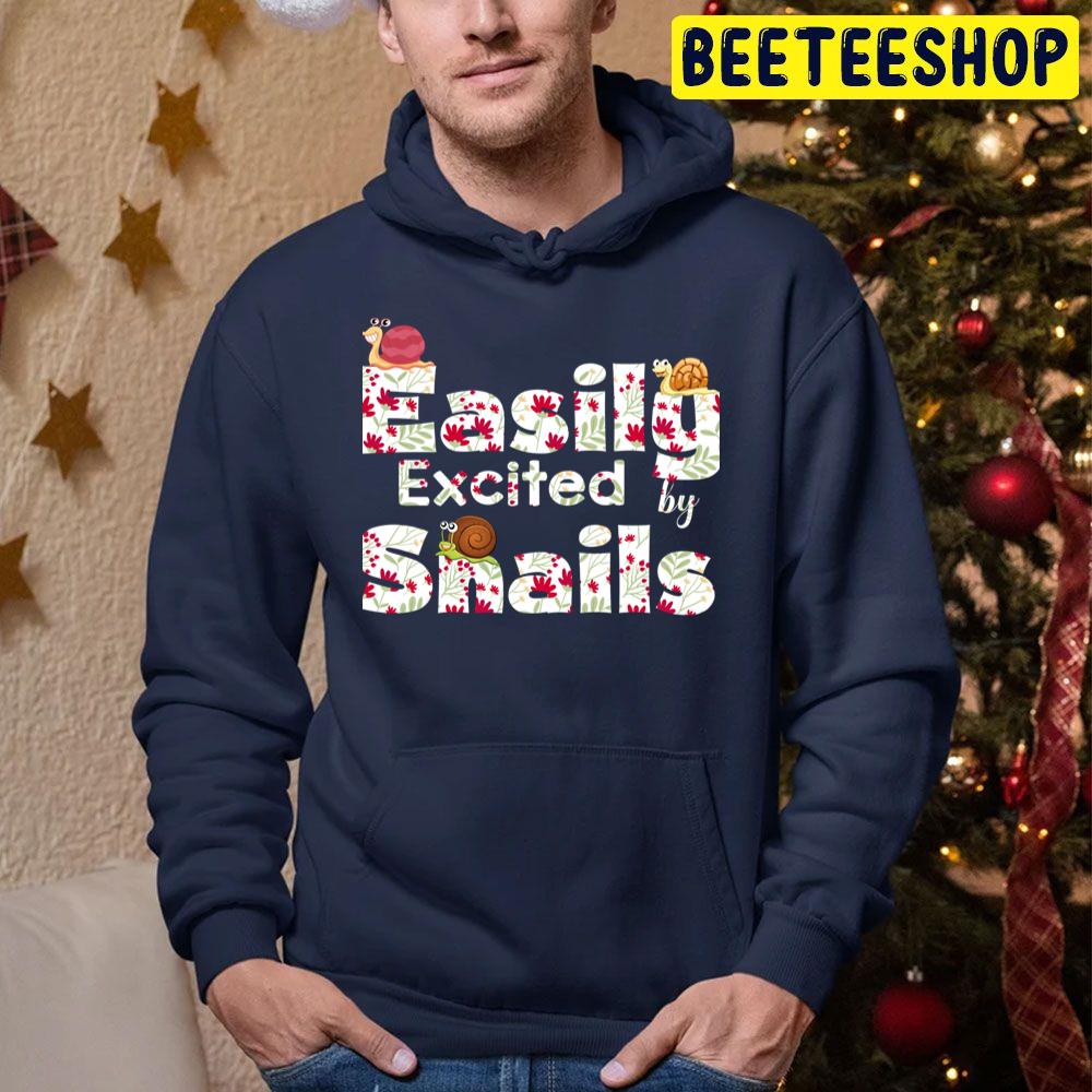 Easily Excited By Snails Cute Family Trending Unisex Hoodie Easily Excited By Snails Cute Family Trending Unisex Hoodie