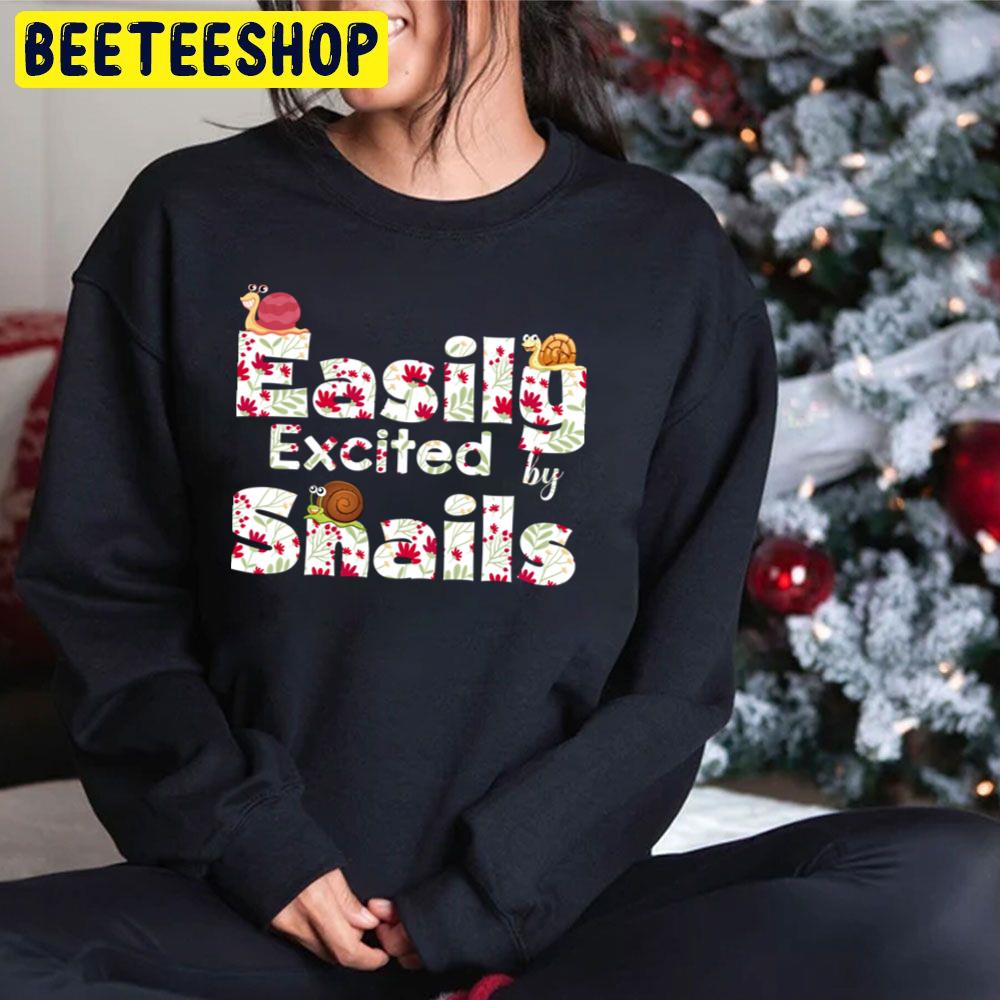 Easily Excited By Snails Cute Family Trending Unisex Hoodie Easily Excited By Snails Cute Family Trending Unisex Hoodie