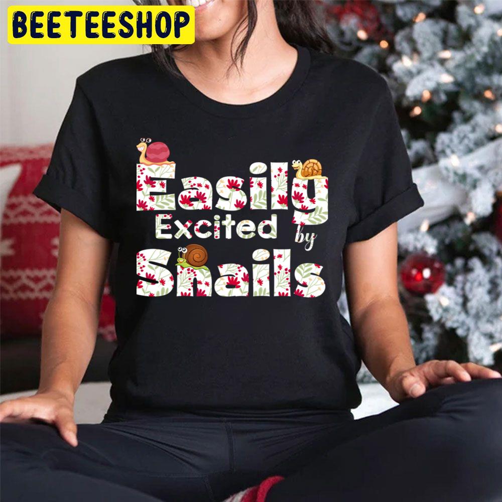Easily Excited By Snails Cute Family Trending Unisex Hoodie Easily Excited By Snails Cute Family Trending Unisex Hoodie