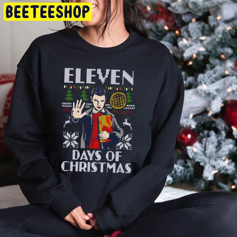 Eleven Days Of Christmas Stranger Things 4 Trending Unisex Hoodie Eleven Days Of Christmas Stranger Things 4 Trending Unisex Hoodie