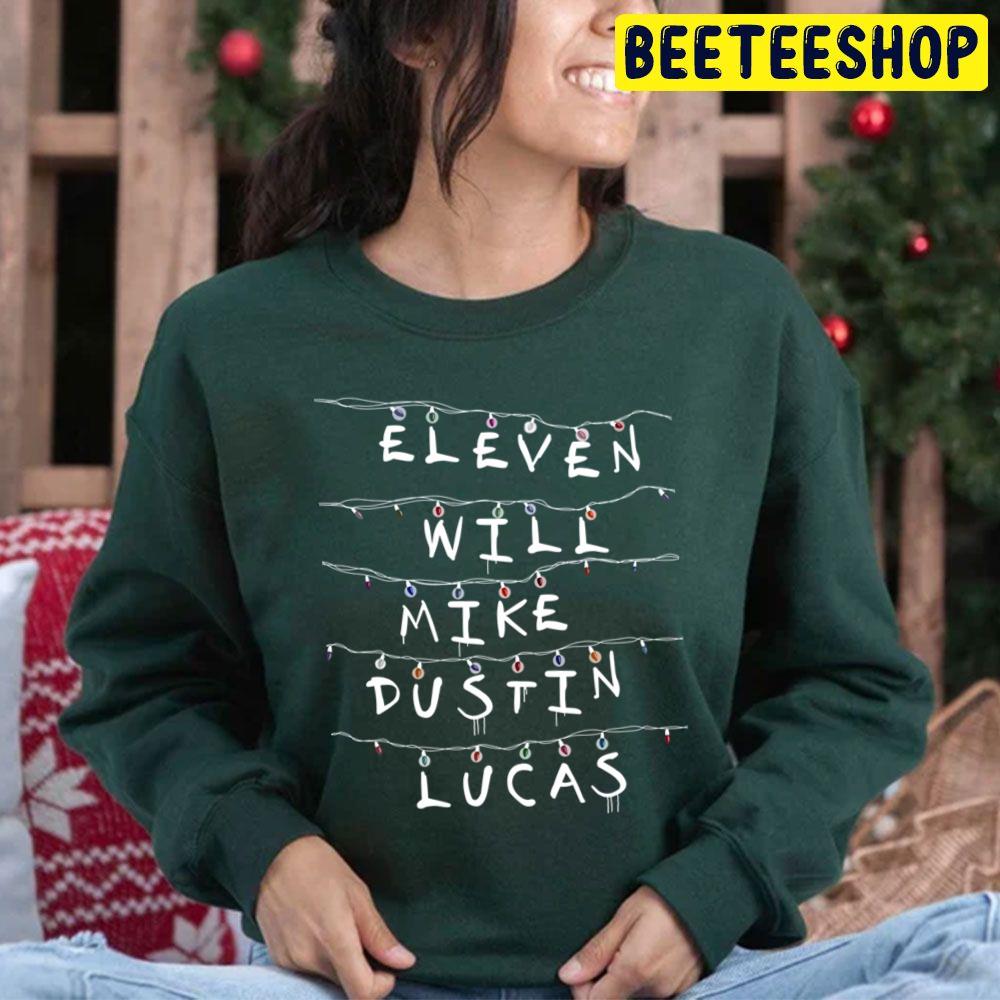 Eleven Will Mike Dustin Lucas Stranger Things Trending Unisex Hoodie Eleven Will Mike Dustin Lucas Stranger Things Trending Unisex Hoodie