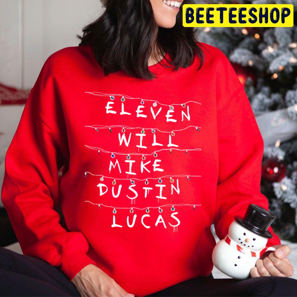 Eleven Will Mike Dustin Lucas Stranger Things Trending Unisex Hoodie Eleven Will Mike Dustin Lucas Stranger Things Trending Unisex Hoodie
