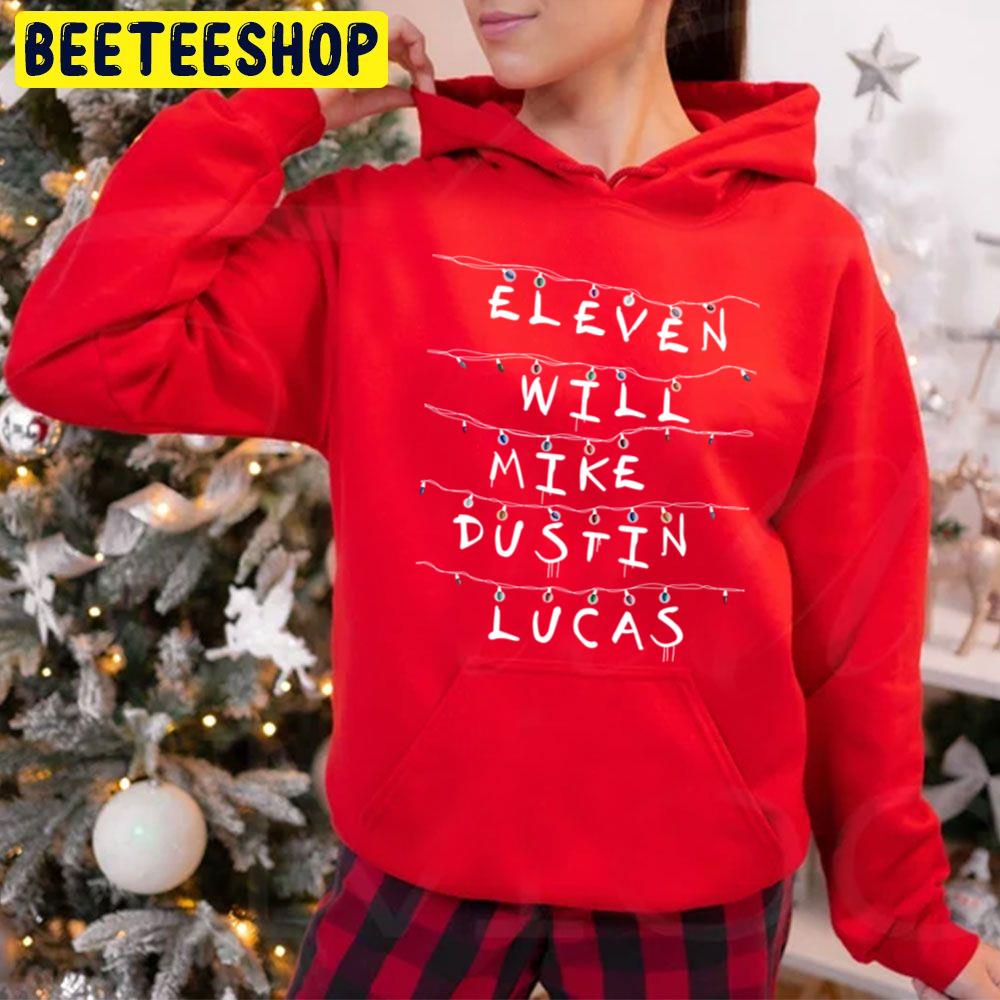 Eleven Will Mike Dustin Lucas Stranger Things Trending Unisex Hoodie Eleven Will Mike Dustin Lucas Stranger Things Trending Unisex Hoodie